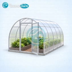 Теплица арочная 3x12 м, шаг 1 м, поликарбонат 6 мм с УФ-защитой